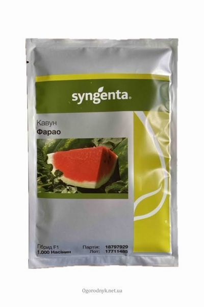 Кавун ФАРАО F1 Syngenta, 10шт (пакування в зіп-пакет) 0501-2 фото