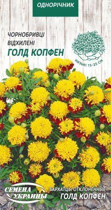 Чорнобривці Відхилені ГОЛД КОПФЕН [0,5г] 300018 фото
