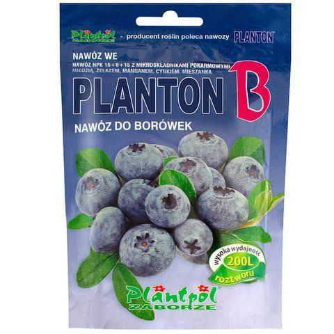 Добриво Planton B для чорниці та інших рослин кислого ґрунту 200 г Plantpol 0372 фото