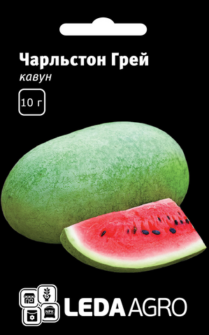 Насіння Кавуну Чарльстон Грей 10г (Leda Agro), стабільний середньоранній сорт для відкритого ґрунту 3457899 фото